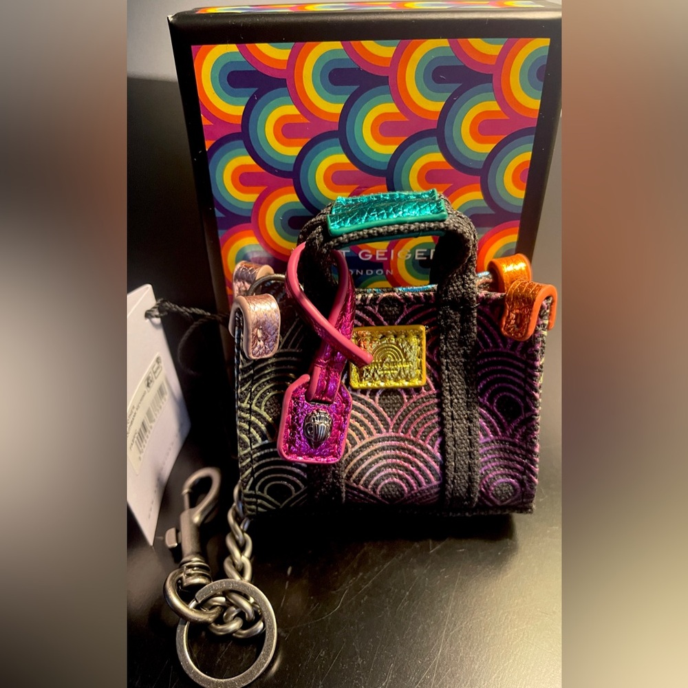 Kurt Geiger MiniBag Keychain/Bag-charm Southbank NEW/tags/box - Picture 2 of 15